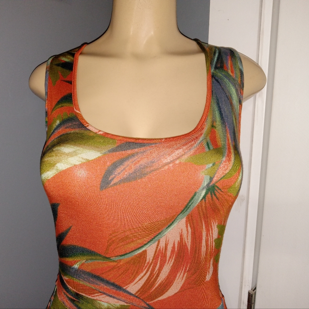 SOFT SURROUNDINGS SLEEVELESS FLORAL MAXI DRESS SZ M - Picture 2 of 8